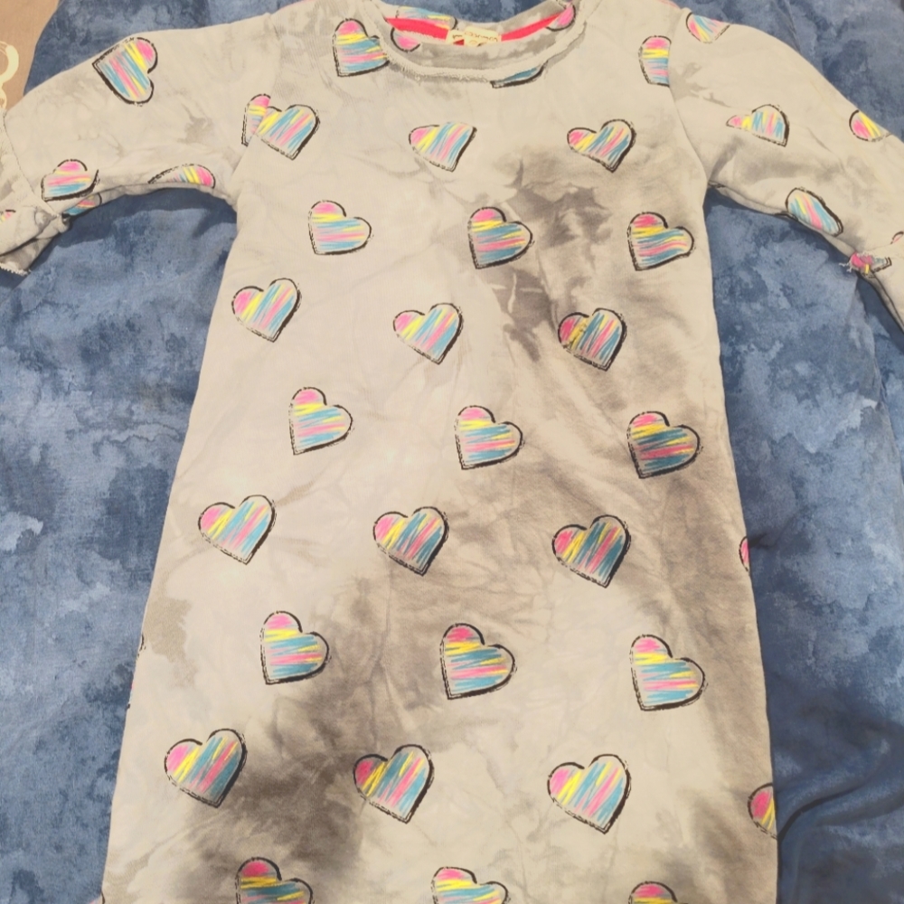 Appaman Kathleen grey heart dress, size 10 NWT